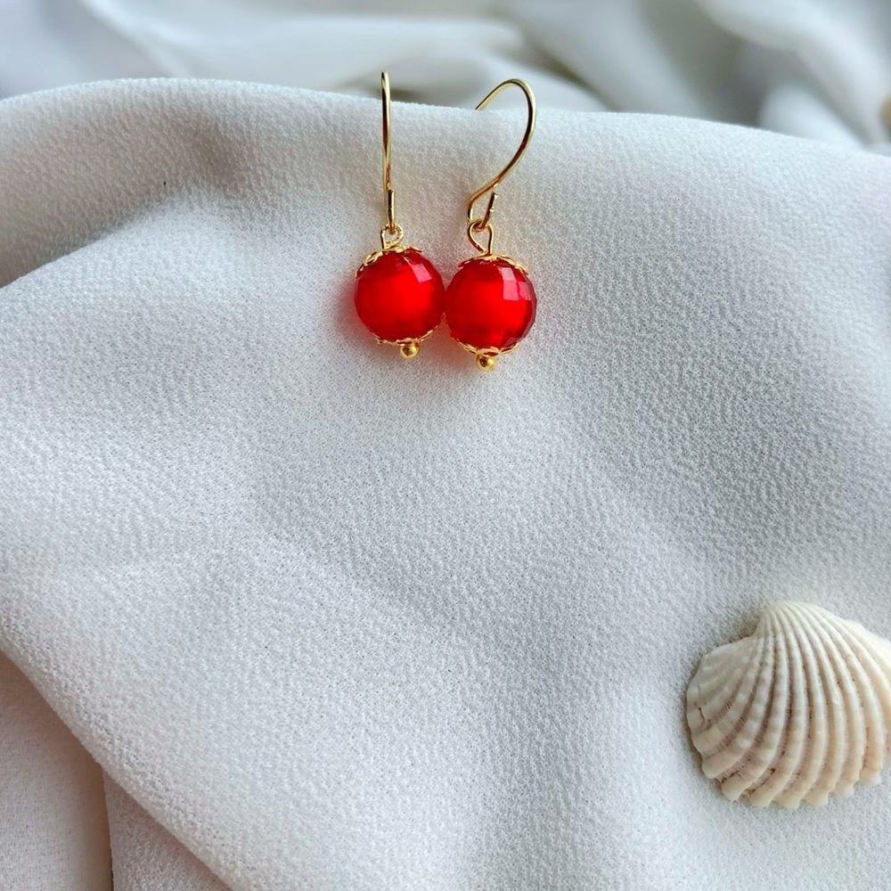 ❤️2for$12❤️ Women Christmas red drop Earring Holiday Party Gifts